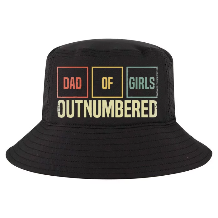 Dad Of Girl Outnumbered Father Day Cool Comfort Performance Bucket Hat