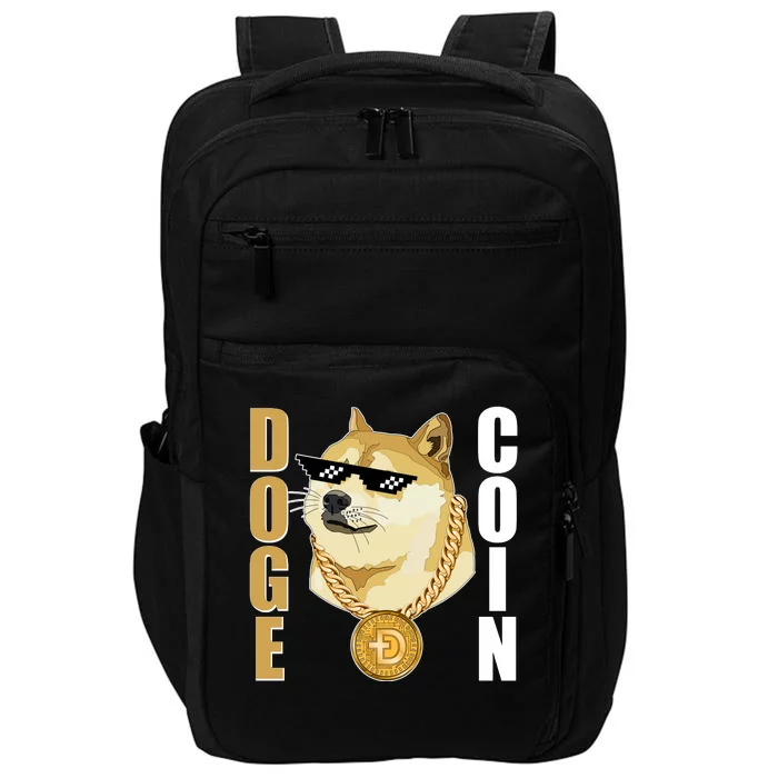 Doge Coin Gansta Thug Dogecoin Crypto Currency Impact Tech Backpack