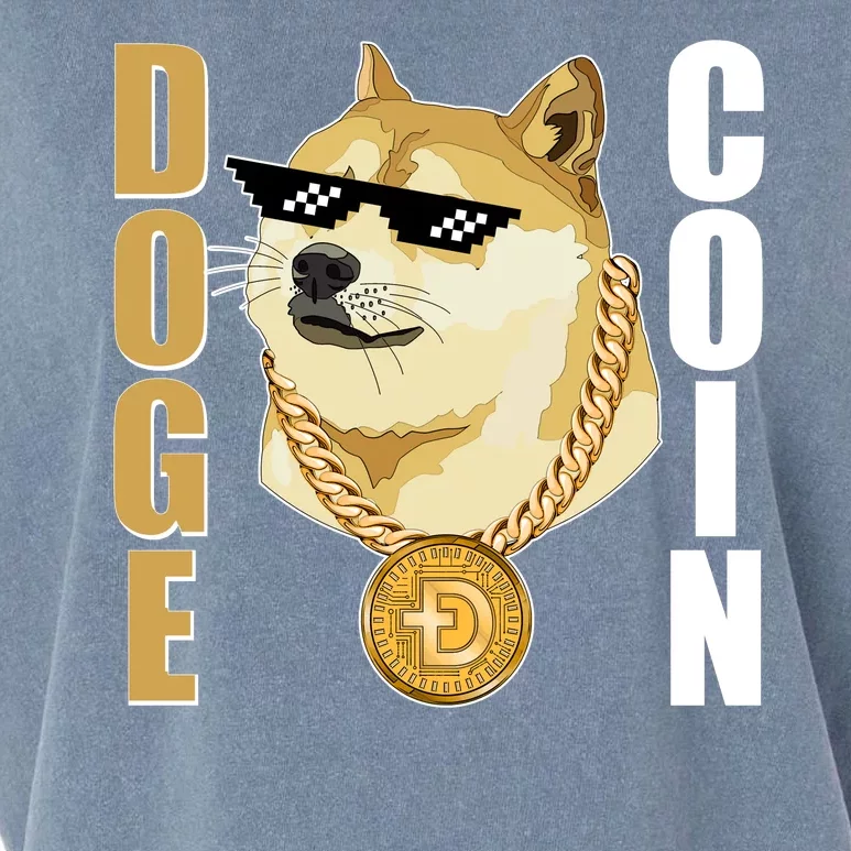 Doge Coin Gansta Thug Dogecoin Crypto Currency Garment-Dyed Women's Muscle Tee