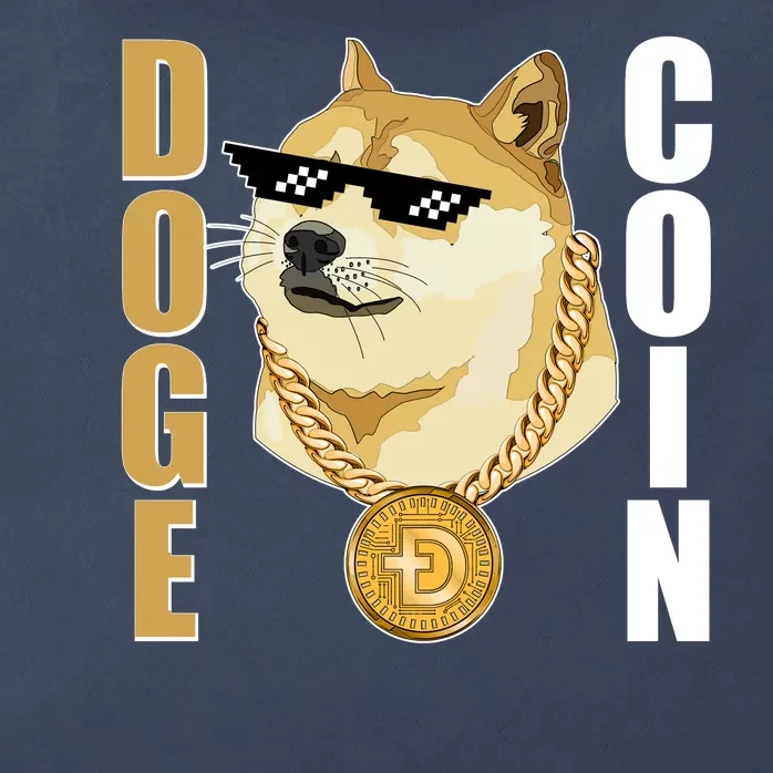 Doge Coin Gansta Thug Dogecoin Crypto Currency Zip Tote Bag