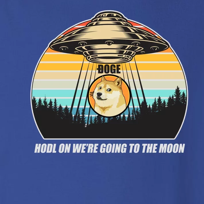 Doge Coin UFO Doge Crypto Currency To The Moon Toddler Long Sleeve Shirt