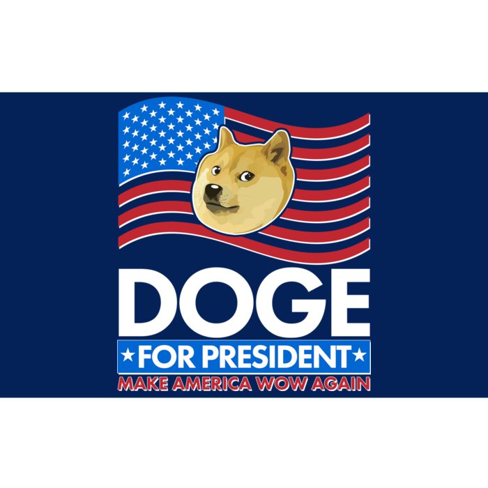 DOGE For President Make America Wow Again Bumper Sticker