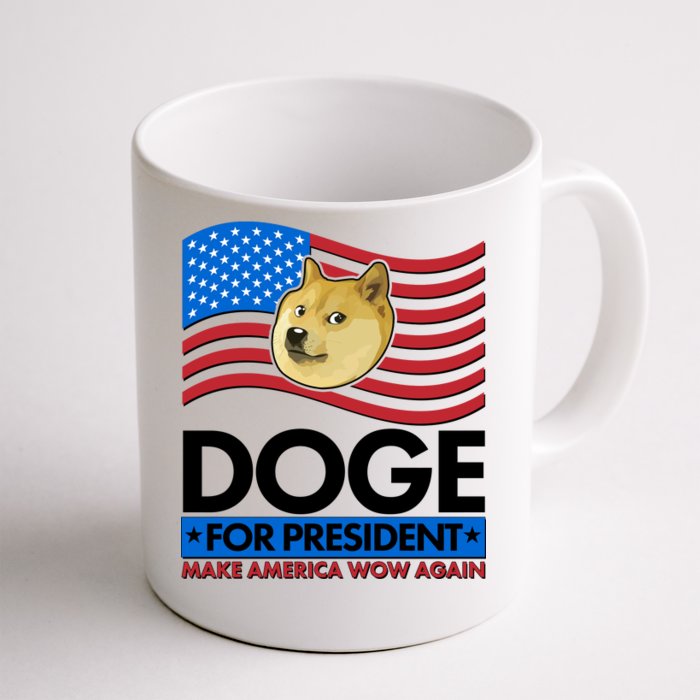 DOGE For President Make America Wow Again Front & Back Coffee Mug