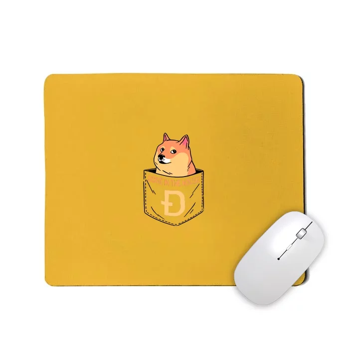 Doge In The House Pocket Mousepad