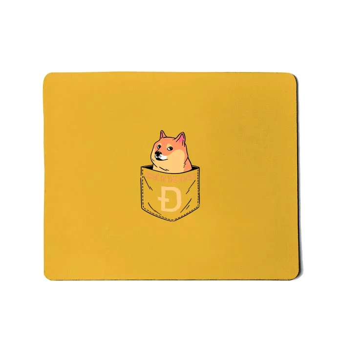 Doge In The House Pocket Mousepad