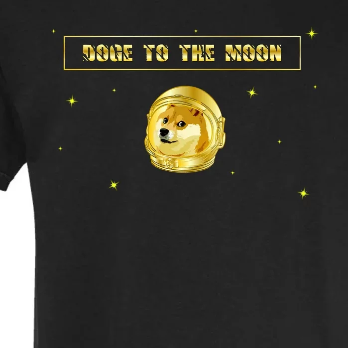 Doge To The Moon Dogecoin Crypto Currency Garment-Dyed Heavyweight T-Shirt