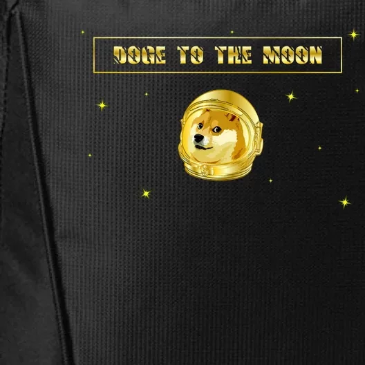 Doge To The Moon Dogecoin Crypto Currency City Backpack