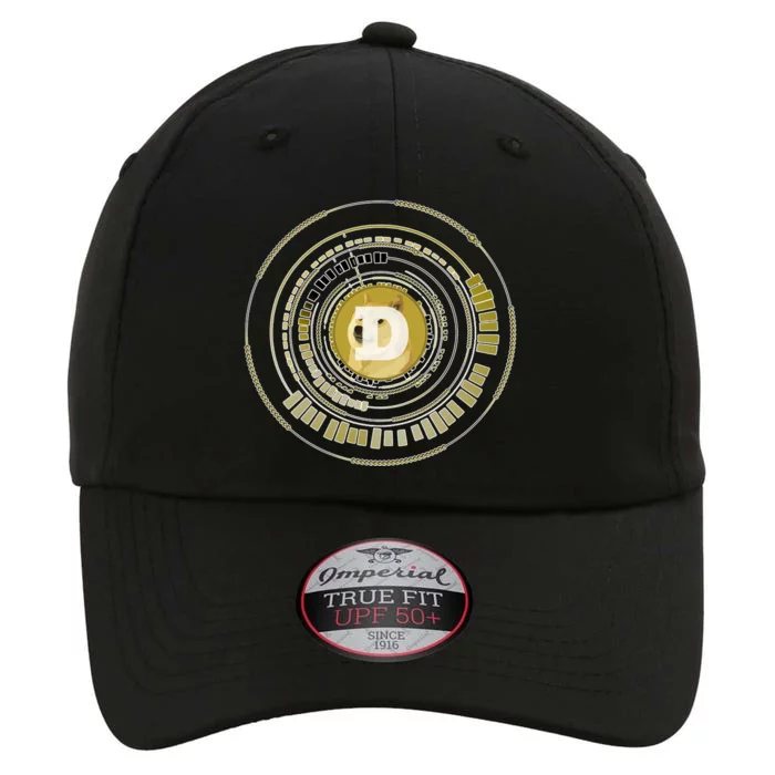 Dogecoin Cryptocurrency Crypto Gold Logo The Original Performance Cap