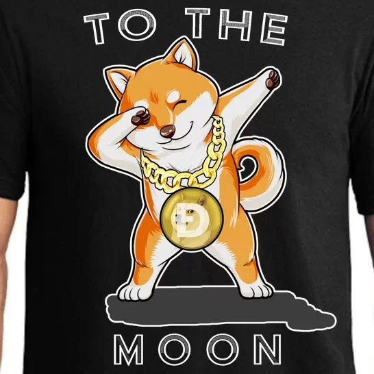 Dogecoin Dab To The Moon Pajama Set