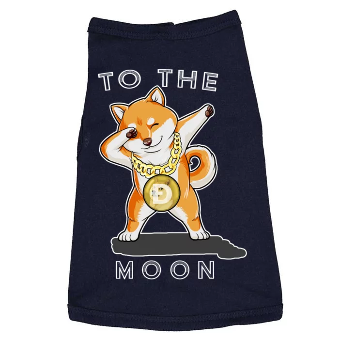 Dogecoin Dab To The Moon Doggie Tank