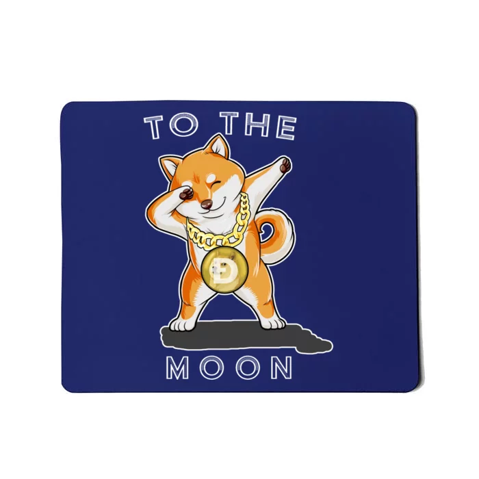 Dogecoin Dab To The Moon Mousepad