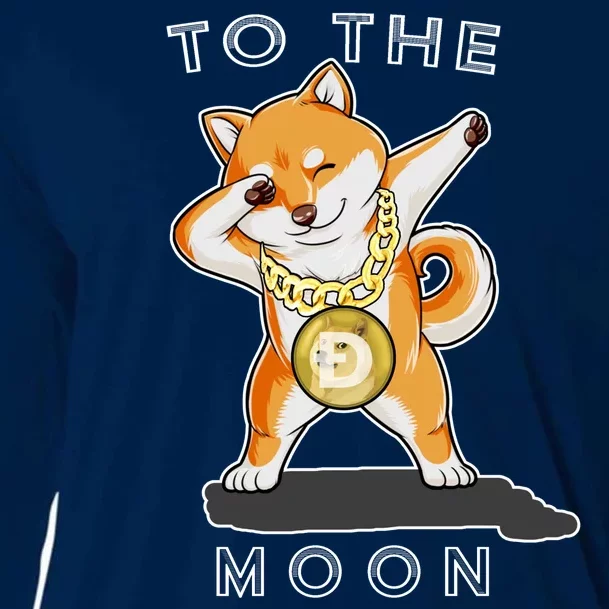 Dogecoin Dab To The Moon Cooling Performance Long Sleeve Crew