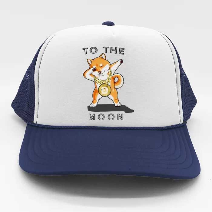 Dogecoin Dab To The Moon Trucker Hat