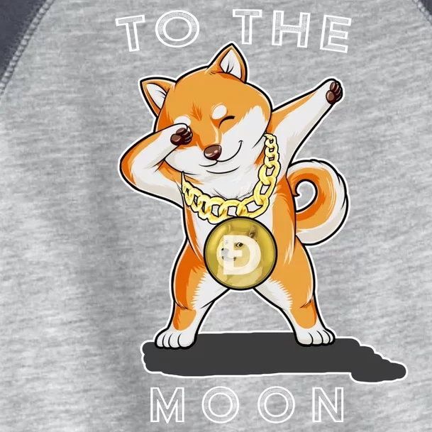 Dogecoin Dab To The Moon Toddler Fine Jersey T-Shirt