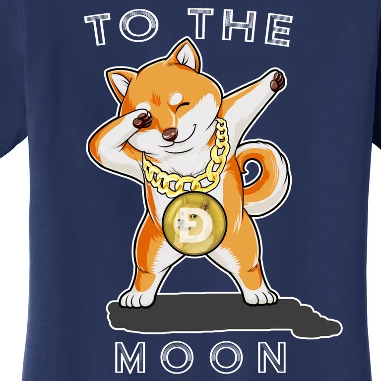 Dogecoin Dab To The Moon Women's T-Shirt