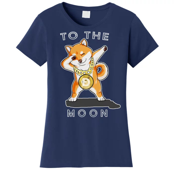 Dogecoin Dab To The Moon Women's T-Shirt