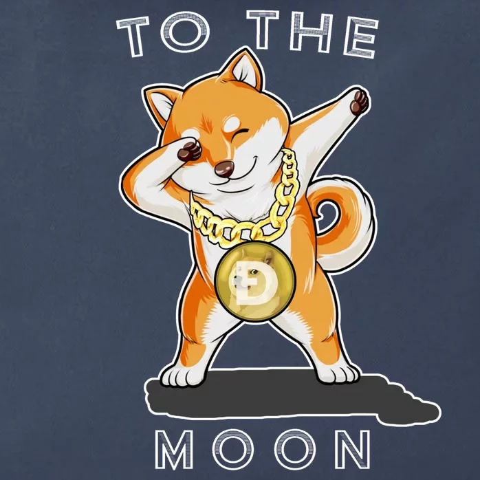 Dogecoin Dab To The Moon Zip Tote Bag