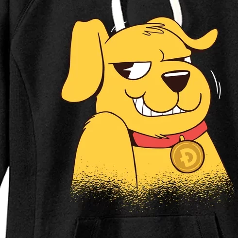 DogeCoin Dog Women's Fleece Hoodie