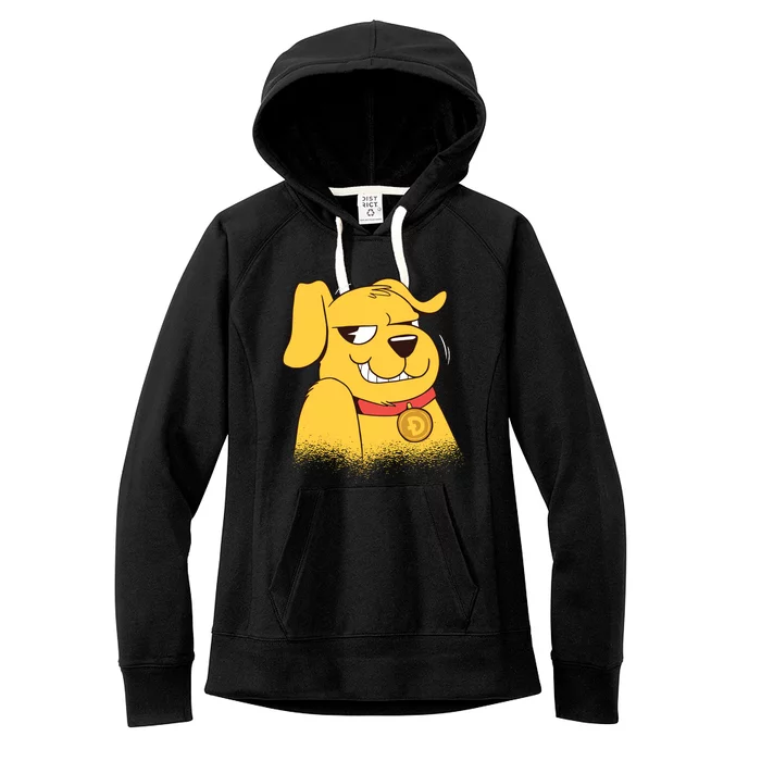 DogeCoin Dog Women's Fleece Hoodie