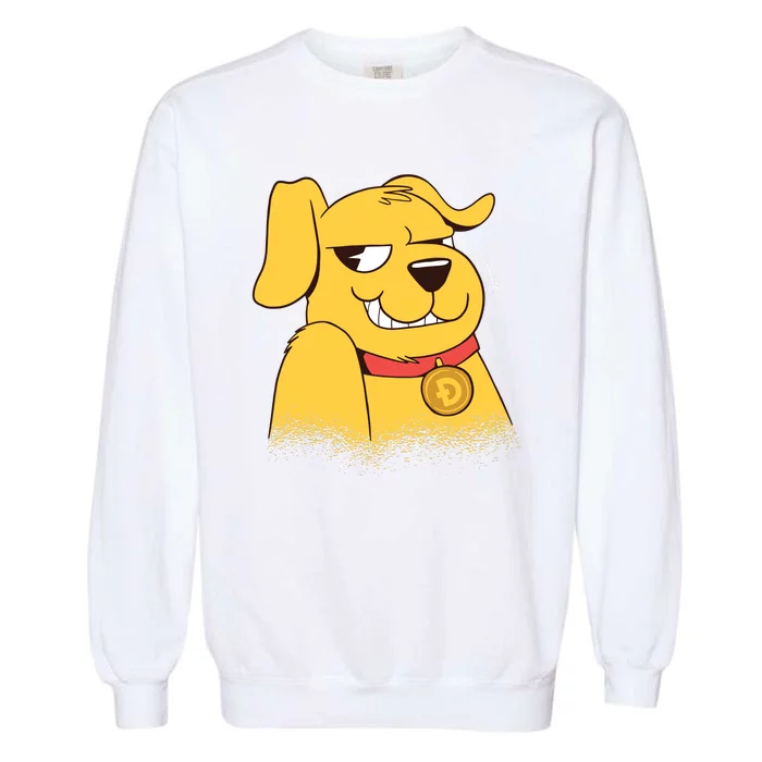 DogeCoin Dog Garment-Dyed Sweatshirt