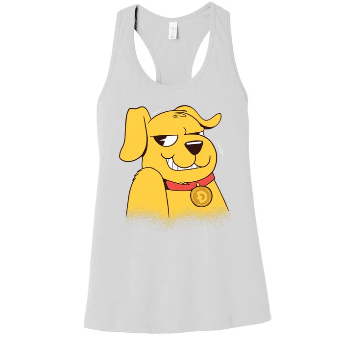 DogeCoin Dog Women's Racerback Tank