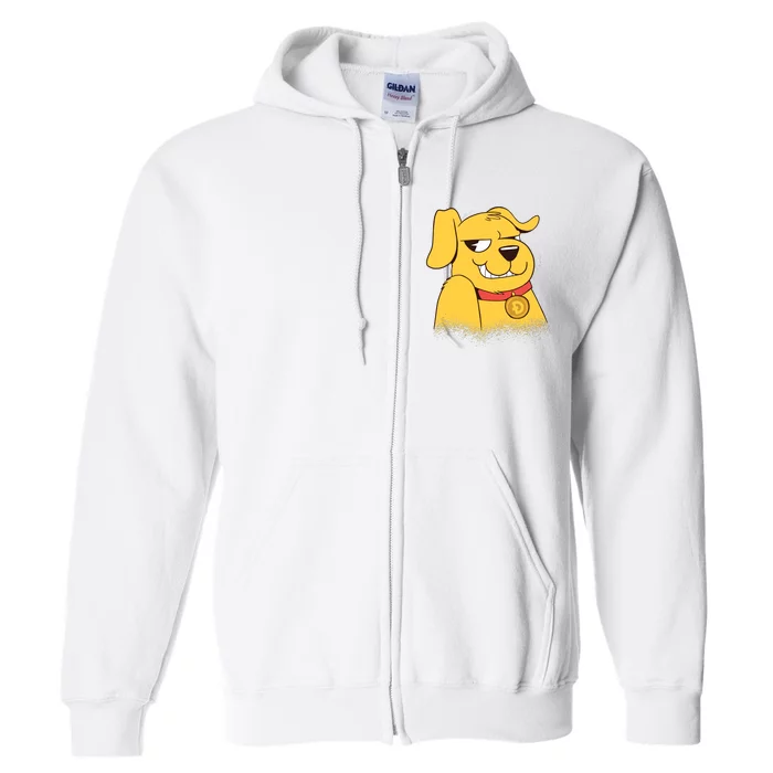 DogeCoin Dog Full Zip Hoodie