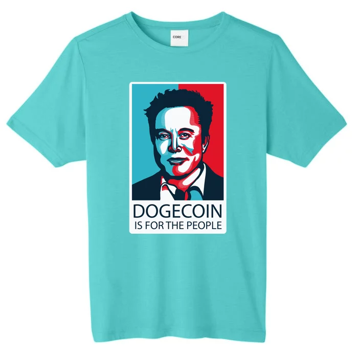 Dogecoin Is For The People Elon Musk ChromaSoft Performance T-Shirt