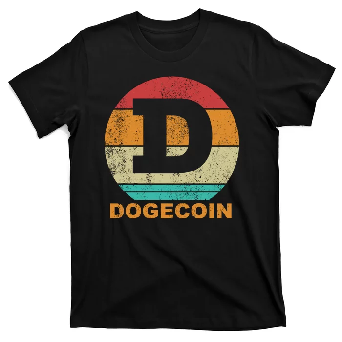 Dogecoin Meme Retro Vintage Style T-Shirt