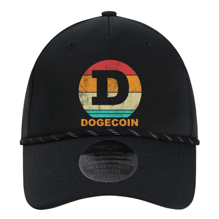 Dogecoin Meme Retro Vintage Style Performance The Dyno Cap