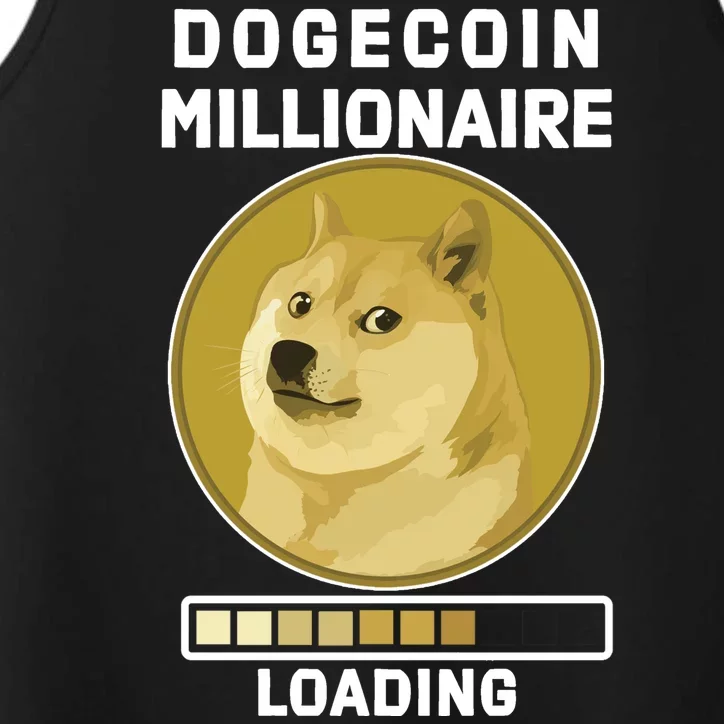 Dogecoin Millionaire Loading Funny Doge Crypto Performance Tank