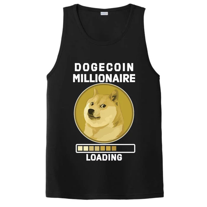 Dogecoin Millionaire Loading Funny Doge Crypto Performance Tank