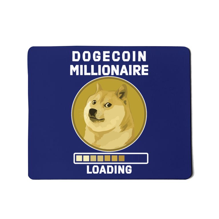 Dogecoin Millionaire Loading Funny Doge Crypto Mousepad