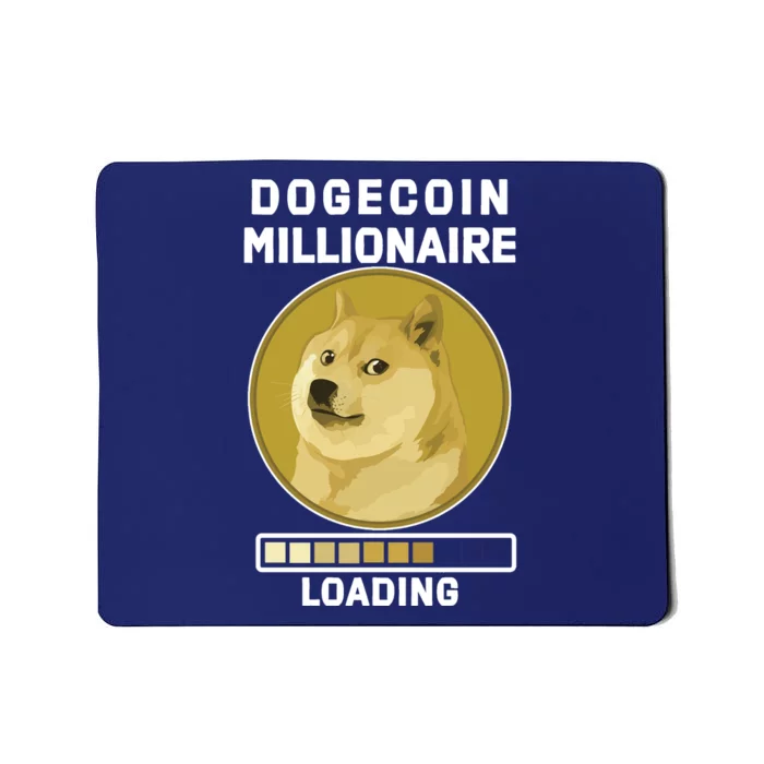 Dogecoin Millionaire Loading Funny Doge Crypto Mousepad