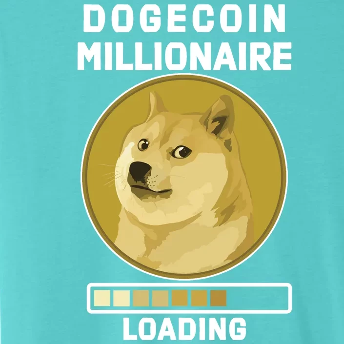 Dogecoin Millionaire Loading Funny Doge Crypto ChromaSoft Performance T-Shirt