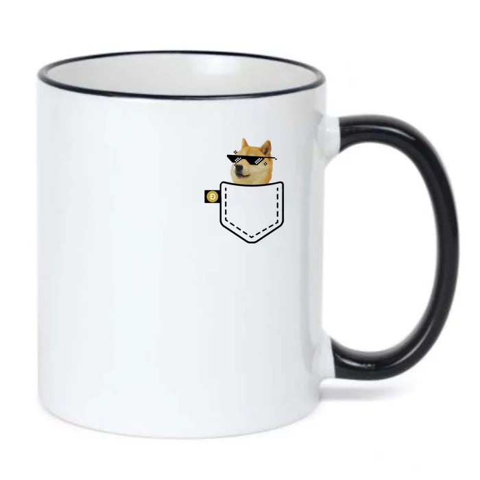 Dogecoin Pocket Doge Coin Black Color Changing Mug