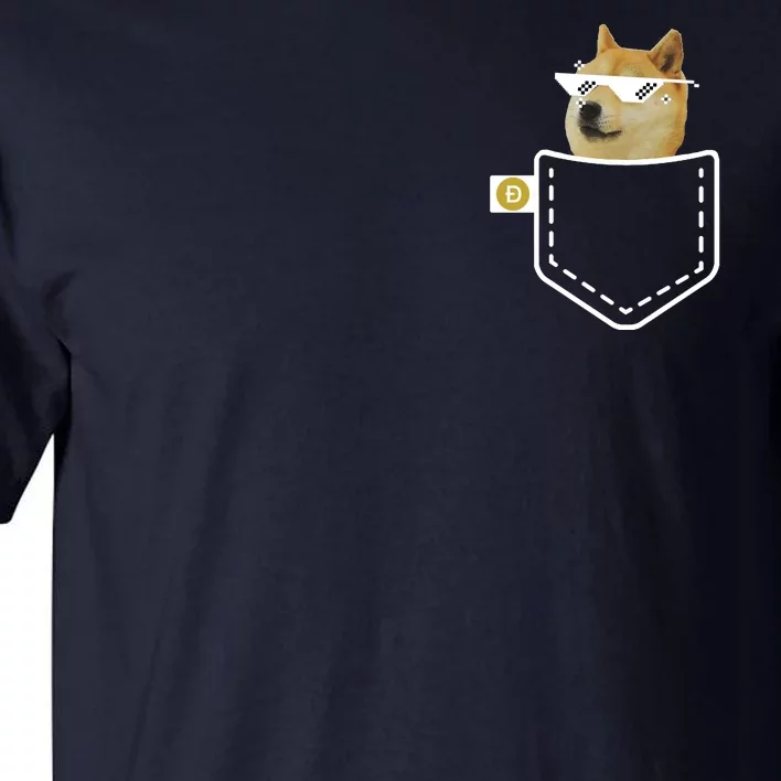 Dogecoin Pocket Doge Coin Tall T-Shirt