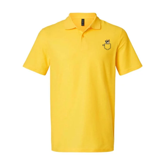 Dogecoin Pocket Doge Coin Softstyle Adult Sport Polo