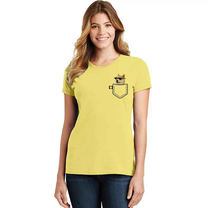 Dogecoin Pocket Doge Coin Women's T-Shirt