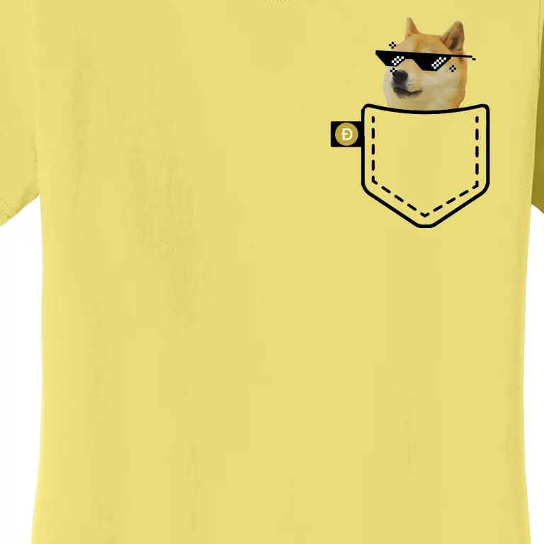 Dogecoin Pocket Doge Coin Women's T-Shirt