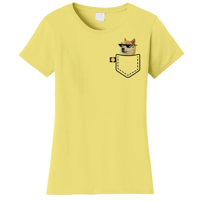 Dogecoin Pocket Doge Coin Women's T-Shirt