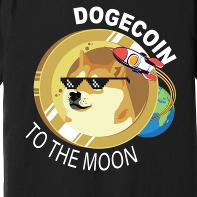 Dogecoin to the moon Premium T-Shirt