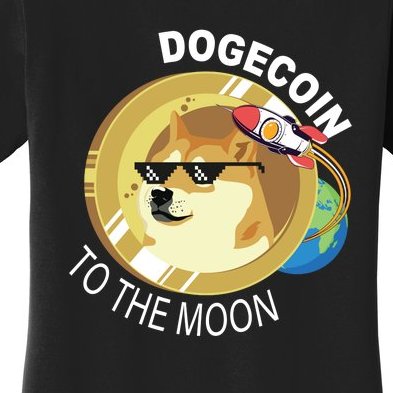 Dogecoin to the moon Women's T-Shirt