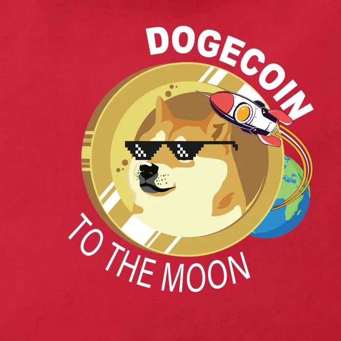 DogeCoin To The Moon Zip Tote Bag