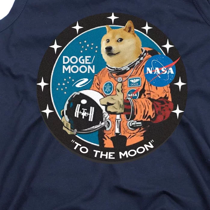 Dogecoin To The Moon Astronaut Tank Top