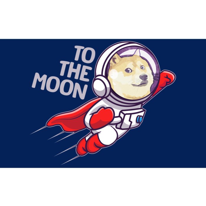 Dogecoin To The Moon Coin Crypto Currency Super Astronaut Bumper Sticker