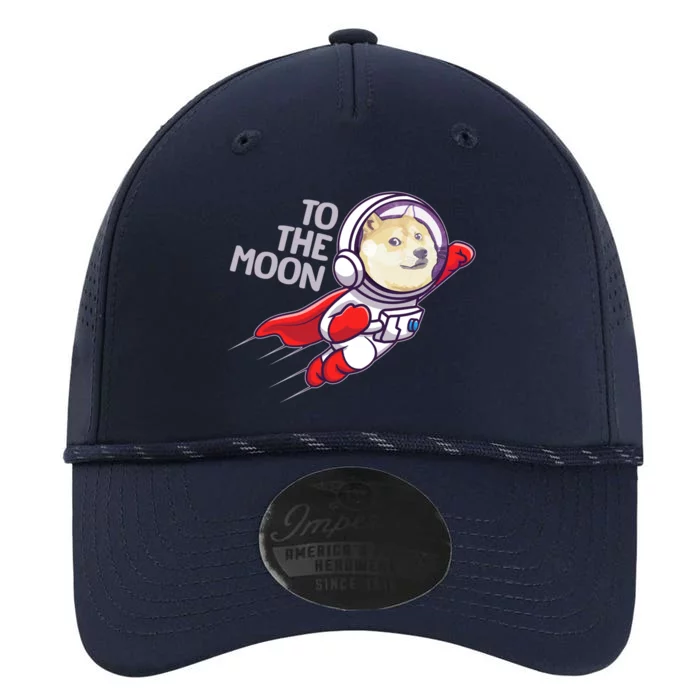 Dogecoin To The Moon Coin Crypto Currency Super Astronaut Performance The Dyno Cap