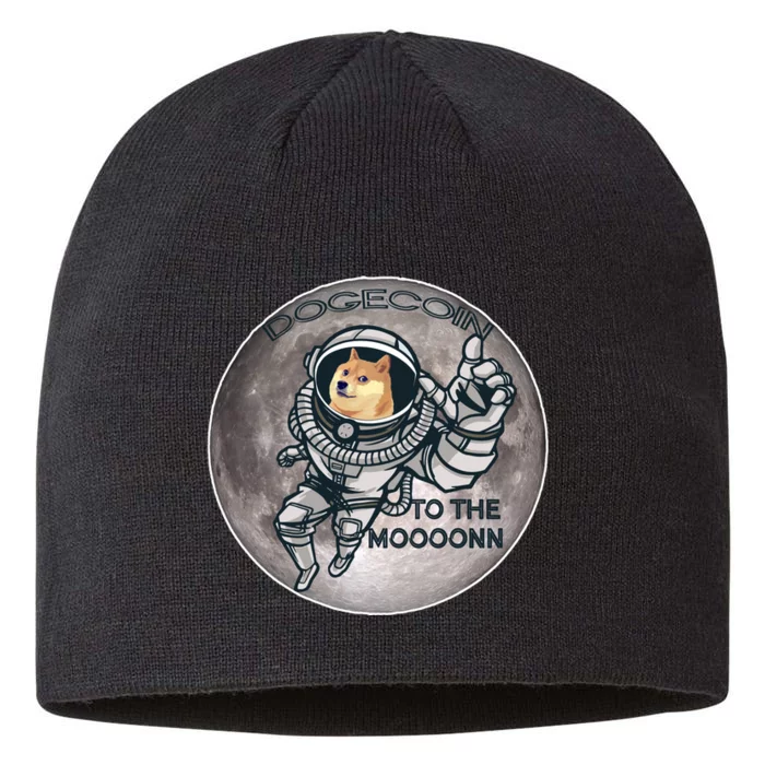 Dogecoin To the Moon Doge 8 1/2in Sustainable Knit Beanie