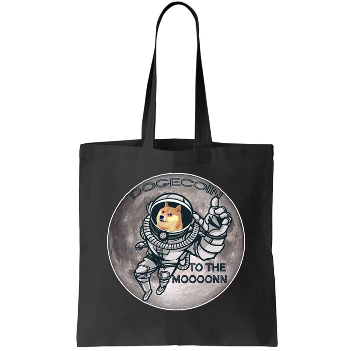 Dogecoin To the Moon Doge Tote Bag