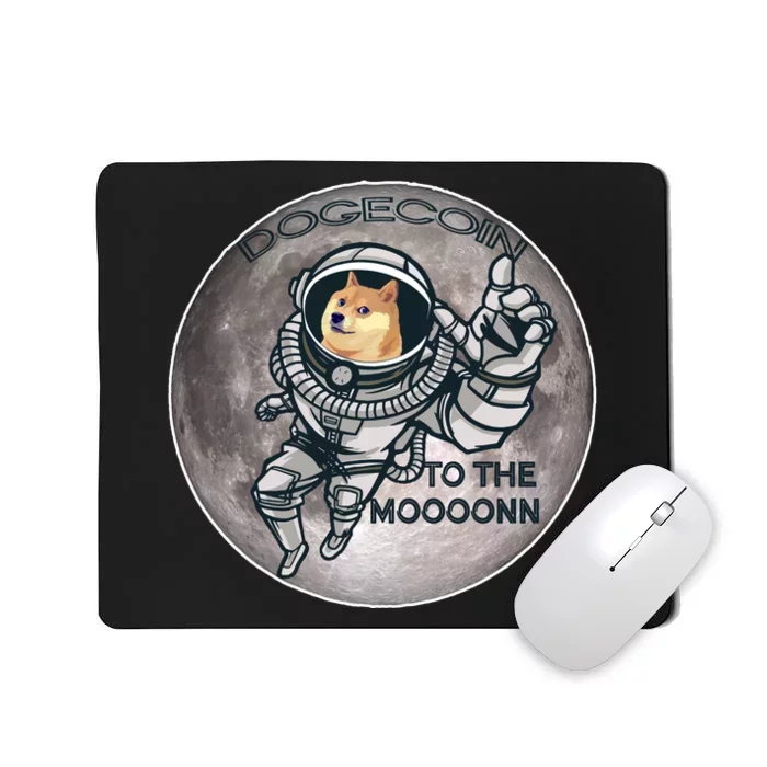 Dogecoin To the Moon Doge Mousepad