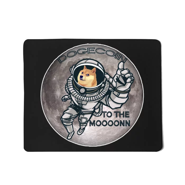 Dogecoin To the Moon Doge Mousepad